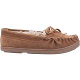 Women Moccasins Hush Puppies Addy Suede - Tan