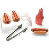 Plastic Food Toys Dantoy Green Garden Hot Dog Set in Box