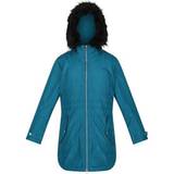 Hood with fur - Parkas Jackets Regatta Kid's Abbettina Waterproof Insulated Parka Jacket - Gulfstream High Shine
