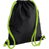 BagBase Icon Gymsac - Black/Lime Green