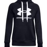 Under Armour Sportswear Garment - Women Jumpers Under Armour Women's Rival Fleece Logo Hoodie - Black/White