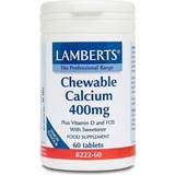 Lemon Vitamins & Minerals Lamberts Chewable Calcium 400mg 60 pcs