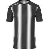 Uhlsport Stripe 2.0 Short Sleeve T-shirt Unisex - Black/White