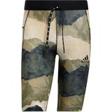 adidas Earth Graphic Fitted Yoga Shorts Men - Focus Olive/Black