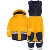 Reinforced Knees Rainwear Didriksons Boardman Kid's Rain Set - Oat Yellow (503968-321)