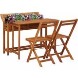vidaXL 45910 Patio Dining Set, Table incl. 2 Chairs