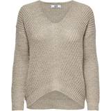 Only New Megan Loose Knitted Sweater - Grey/Cement