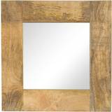 Brown Wall Mirrors vidaXL - Wall Mirror 50x50cm