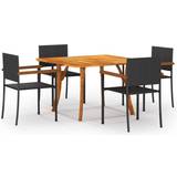 vidaXL 3071951 Patio Dining Set, 1 Table incl. 4 Chairs