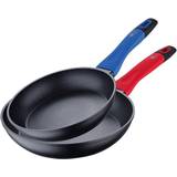 Benetton Blue Red Forged Aluminum Cookware Set 2 Parts