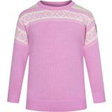 Wool Knitted Sweaters Children's Clothing Dale of Norway Kid's Cortina Sweater - PinkCandy/Offwhite
