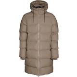 Brown - Men Coats Rains Long Puffer Jacket Unisex - Taupe