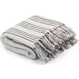 Stripes Blankets vidaXL Throw Blankets Grey/White (210x160cm)