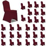 vidaXL Stretch 30pcs Loose Chair Cover Red