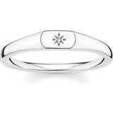 Rings on sale Thomas Sabo Charm Club Star Ring - Silver/Transparent