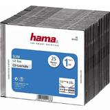 CD & Vinyl Storage Hama Storage CD Slim Jewel Case (25 Pcs) - Black