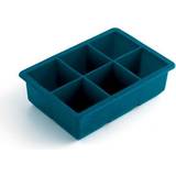 Ice Cube Tray With Spill-proof Removable Lid, Lfgb Certified Bpa Free Mold,  Easy Release Silicone And Flexible 28 Ice Tray 14 Grid Square Single Blue
