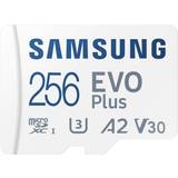 256 GB Memory Cards Samsung Evo Plus microSDXC Class 10 UHS-I U3 V30 A2 130MB/s 256GB +Adapter
