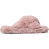 Faux Fur Slippers & Sandals Ted Baker Lopply Faux Fur Cross Over - Dusky Pink