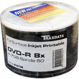 Traxdata DVD-R White 4.7GB 8x Spindle 50-Pack inkjet