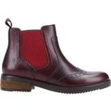 Red Ankle Boots Hush Puppies Brandy Brogue - Burgundy