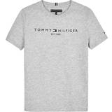 Organic Cotton T-shirts Tommy Hilfiger Essential Organic Cotton Logo T-shirt - Light Grey Heather (KS0KS00210-P01)