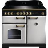 100cm - Dual Fuel Ovens Cookers Rangemaster CDL100EIRP/B Classic Deluxe 100 Induction Royal Pearl Grey