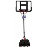 Leather Basketball Charles Bentley Adjustable Portable Hoop