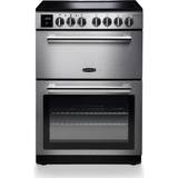 60cm - Two Ovens Induction Cookers Rangemaster PROPL60EISS/C Stainless Steel, Black