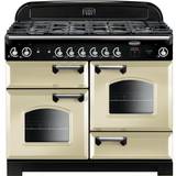110cm - Gas Ovens Cookers Rangemaster CLA110NGFCR/C Classic 110cm Gas Chrome, Beige