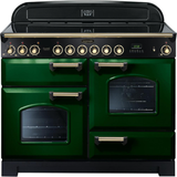 High Light Zone Ceramic Cookers Rangemaster CDL110ECRG/B Classic Deluxe 110cm Electric Green