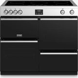 240 V Cookers Stoves Precision Deluxe S1000EI Stainless Steel, Black