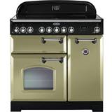 High Light Zone Induction Cookers Rangemaster CDL90EIOG/C Classic Deluxe 90cm Electric Induction Green