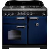 Rangemaster 100cm - Dual Fuel Ovens Gas Cookers Rangemaster CDL100DFFRB/C Classic Deluxe 100cm Dual Fuel Blue