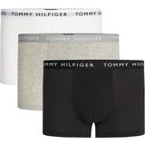 Tommy Hilfiger Knickers Tommy Hilfiger Essential Logo Waistband Trunks 3-pack - White/Heather Grey/White/Black