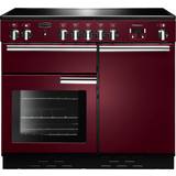 100cm - Black Induction Cookers Rangemaster PROP100EICY/C Professional Plus 100cm Electric Induction Red, Black