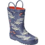 Rubber Children's Shoes Cotswold Puddle Waterproof Pull On Boot - Shark