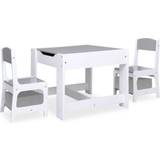 vidaXL Children's Table with 2 Chairs