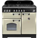 100cm - Dual Fuel Ovens Gas Cookers Rangemaster Classic Deluxe 100 Dual Fuel CDL100DFFCR/C Beige
