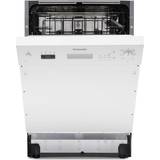 Height Adjustable Trays - Semi Integrated Dishwashers Montpellier MDI655W White