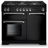 Rangemaster 100cm - Dual Fuel Ovens Gas Cookers Rangemaster Kitchener KCH100DFFBL/C 100cm Dual Fuel Black