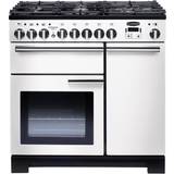 Rangemaster 90cm Induction Cookers Rangemaster PDL90DFFWH/C Professional Deluxe 90cm Dual Fuel White