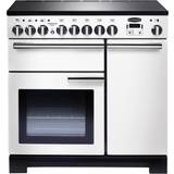 Freestanding Cookers Rangemaster PDL90EIWH/C Professional Deluxe 90cm Electric Induction White