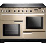 110cm - Dual Fuel Ovens Cookers Rangemaster PDL110EICR/C Professional Deluxe 110cm Electric Induction Beige