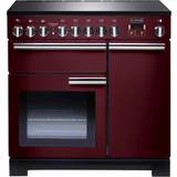 Rangemaster PDL90EICY/C Professional Deluxe 90cm Induction Cranberry Chrome, Red