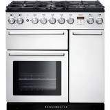 Rangemaster 90cm - Dual Fuel Ovens Gas Cookers Rangemaster NEX90DFFWH/C Nexus 90cm Dual Fuel White