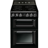 Electric Ovens - Two Ovens Cookers Smeg TR62IBL Black