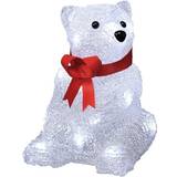 Konstsmide Acrylic Sitting Bear Christmas Lamp 18cm