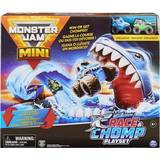 Monsters Play Set Spin Master Monster Jam Mini Megalodon Race & Chomp Playset