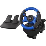 Xbox 360 Game Controllers Natec Genesis Seaborg 350 Racing Wheel - Black/Blue